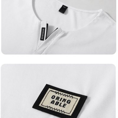 Áo Thun Size Ngoại Cỡ 4XL-10XL Vải Cotton Mềm Mại Co Giãn Thương Hiệu Navy BS3356-Màu Trắng