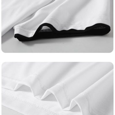 Áo Thun Size Ngoại Cỡ 4XL-10XL Vải Cotton Mềm Mại Co Giãn Thương Hiệu Navy BS3356-Màu Trắng