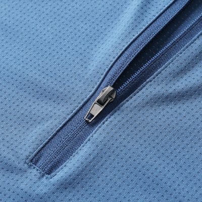 Áo Thun Nam Big Size Khóa Kéo Vải Thun Thể Thao Mỏng Mát Co Giãn Thương Hiệu Navy BS3346-Hoa lan Đen