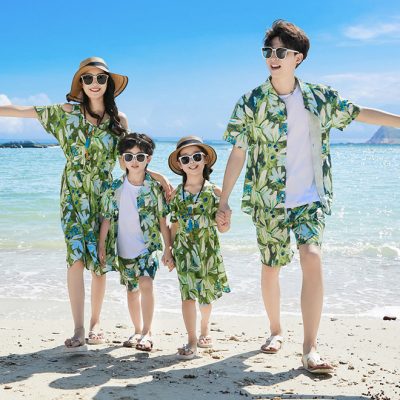 Đồng Phục Sơ Mi Gia Đình NAD369: Vải Lụa Co Giãn Mịn Mát, Item Cho Đồng Phục Gia Đình