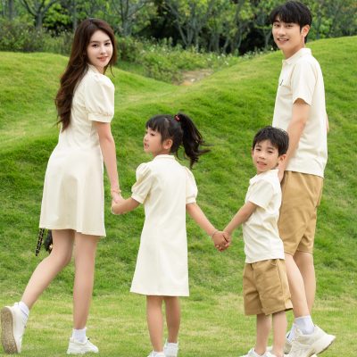 Áo Váy Gia Đình Vải Cá Sấu Cotton NAD439: An Toàn, Thoáng Khí – Bảo Vệ Làn Da Nhạy Cảm