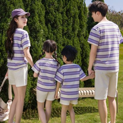 Áo Thun Gia Đình Vải Cotton NAD427: Thấm Hút Mồ Hôi Tốt, Giữ Cả Nhà Luôn Khô Thoáng
