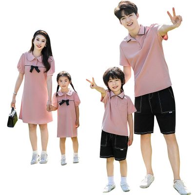 Áo Váy Gia Đình Vải Cá Sấu 100% Cotton NAD294: Thoải Mái Bền Đẹp, Nâng Bước Yêu Thương Gia Đình