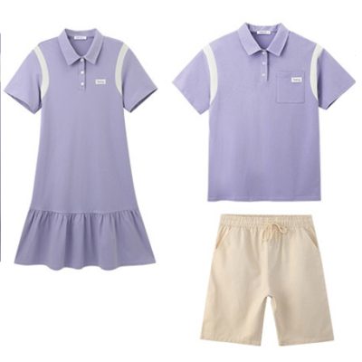 Bộ Áo Váy Gia Đình Vải Cá Sấu Cotton NAD297: Co Giãn Êm Ái, Phù Hợp Mọi Hoạt Động Chung