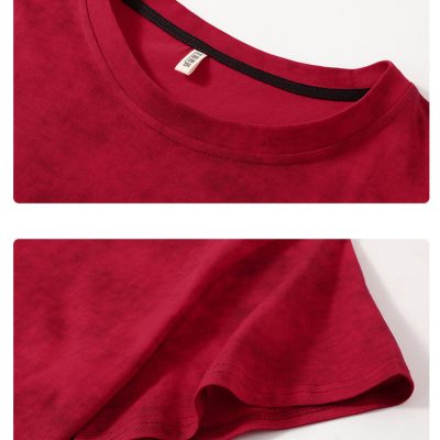 Áo Thun Tie-Dye Big Size Nam (5XL – 11XL) Vải Cotton Mềm Mịn Mỏng Mát Thương Hiệu Navy BS3322 – Màu Đỏ