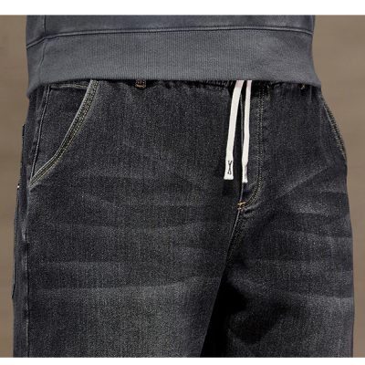 Quần Jeans Nam Cạp Chun Mới Size Lớn Chất Vải Dày Vừa Mềm Co Giãn Thoải Mái Navy BS3246 – Xanh Lam
