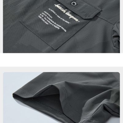 Áo Thun Thời Trang Size Lớn M-8XL Chất Vải Thun Thể Thao Mịn Mát Co Giãn Thương Hiệu Navy BS3309 – Màu Xám