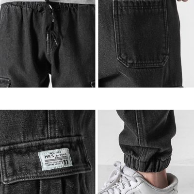 Quần Jeans Túi Hộp Từ M-8XL Chất Jeans Mềm Mịn Dày Vừa Co Giãn Nhẹ Lưng Thun Navy BS3301 – Màu Xanh Da Trời