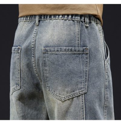 Quần Bò Big Size Ống Rộng, Quần Jeans Retro Cổ Điển, Quần Jeans Ống Đứng Dày Vừa Mềm Co Giãn Nhẹ Navy BS3250-Đen