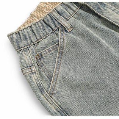 Quần Bò Lưng Thun Full Size Từ M-7XL Chất Vải Mềm Dày Vừa Co Giãn Nhẹ Navy BS3242-Vàng Bùn
