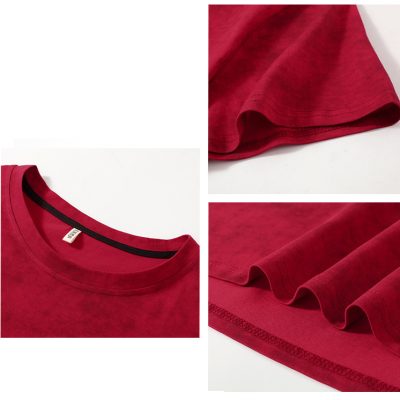 Áo Thun Tie-Dye Big Size Nam (5XL – 11XL) Vải Cotton Mềm Mịn Mỏng Mát Thương Hiệu Navy BS3322 – Màu Đỏ