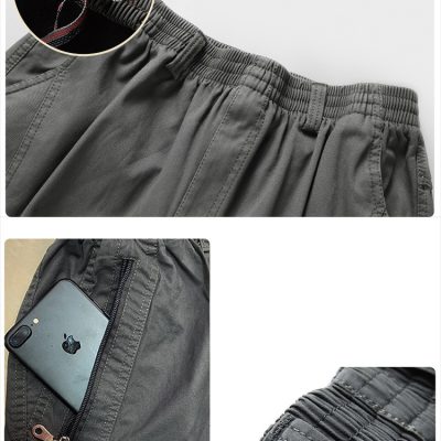 Quần Kaki Cỡ Lớn M-6XL Chất Vải 100% Cotton Mịn Mát Form Rộng Nhiều Túi Thương Hiệu Navy BS3287 – Màu Kaki