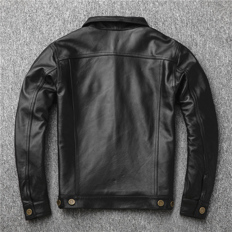 Áo khoác da bò thật