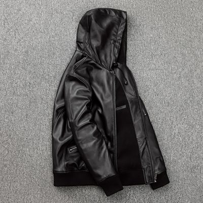 Áo khoác da cừu AKD033 đen