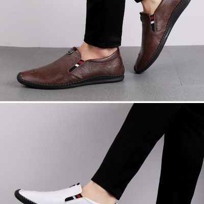 Giày lười big size GTD046 trắng