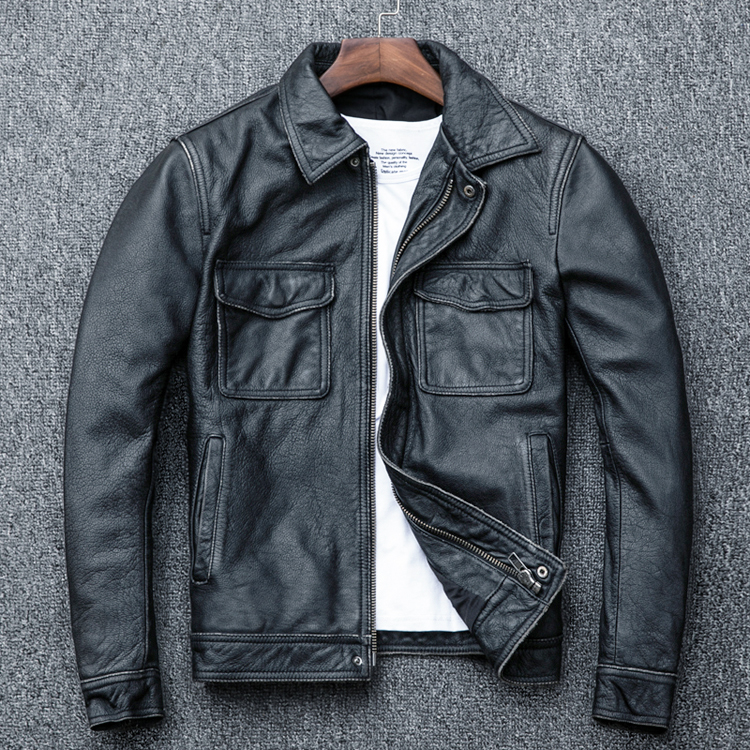 áo da nam kiểu dáng mới