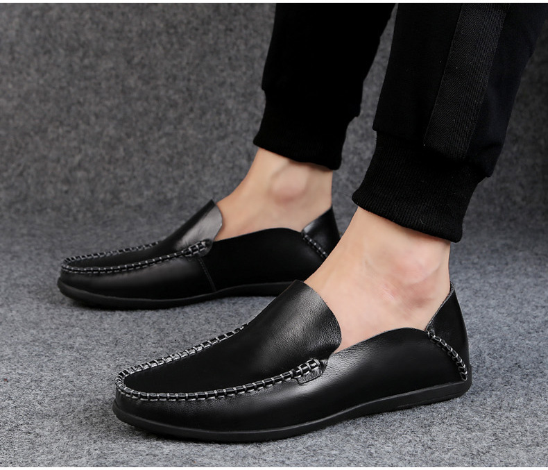 Giày lười nam phong cách giản dị