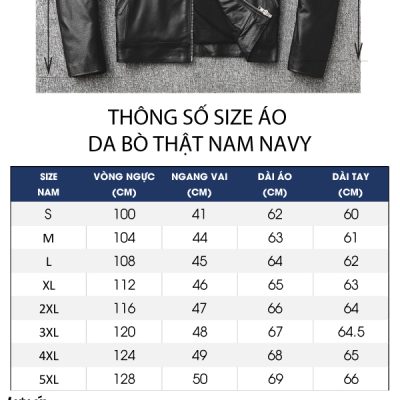 Áo da nam AKD003 da bò đen