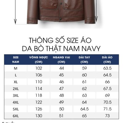 Áo khoác da nam AKD006 đen