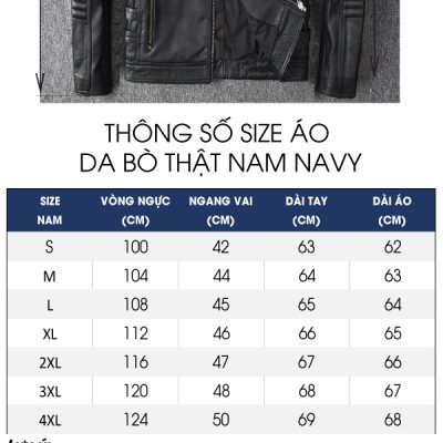 Áo da bò AKD010 đen