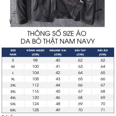 Áo khoác da bò AKD011 đen