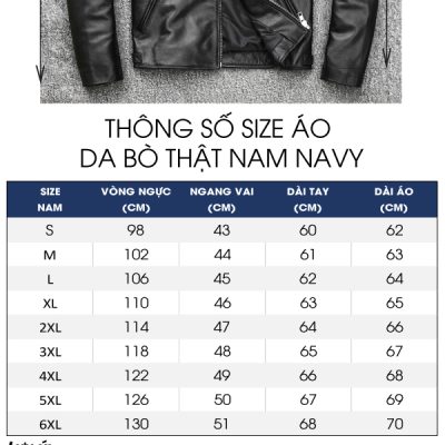 Áo da bò thật AKD012 đen