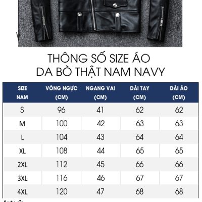 Áo da bò cao cấp AKD017 đen