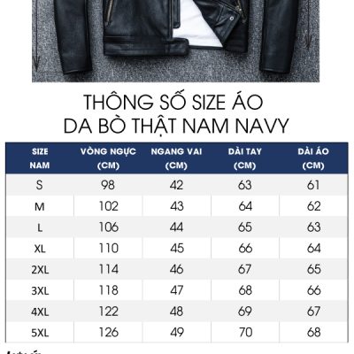 Áo khoác da cao cấp AKD023 đen