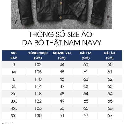 Áo da nam đẹp AKD030 đen