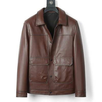 Áo khoác da nam AKD006 đen