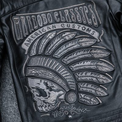 Áo khoác da cao cấp AKD023 đen