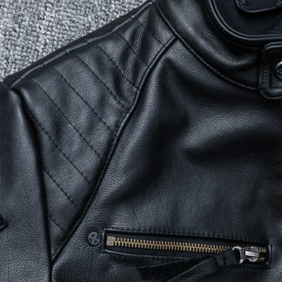 Áo khoác da cao cấp AKD023 đen