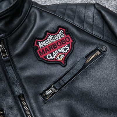 Áo khoác da cao cấp AKD023 đen