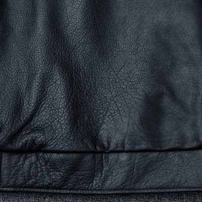 Áo da bò nam béo AKD021 đen