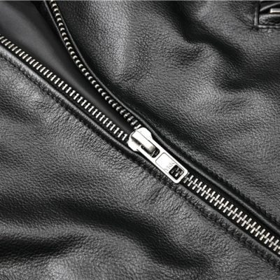 Áo da bò thật AKD012 đen