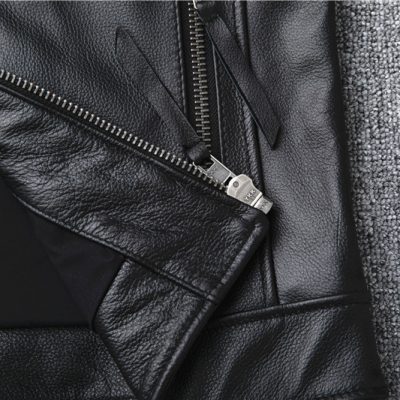 Áo da big size AKD015 đen