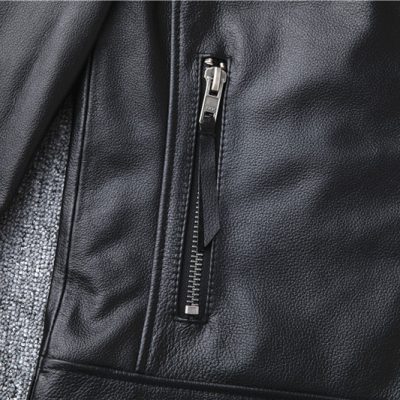 Áo da big size AKD015 đen