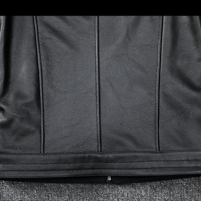 Áo khoác nam da bò thật AKD025 đen