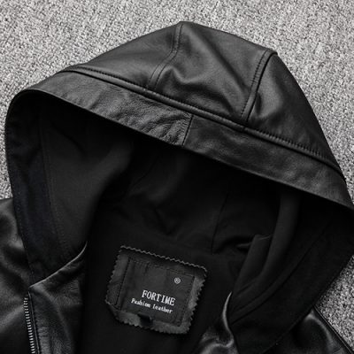 Áo khoác nam da cừu AKD026 đen