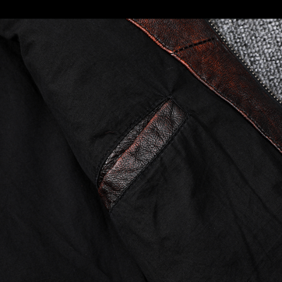 Áo da thật size lớn AKD022 nâu