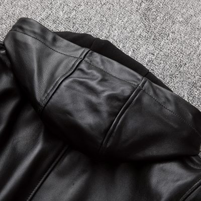 Áo khoác da cừu AKD033 đen