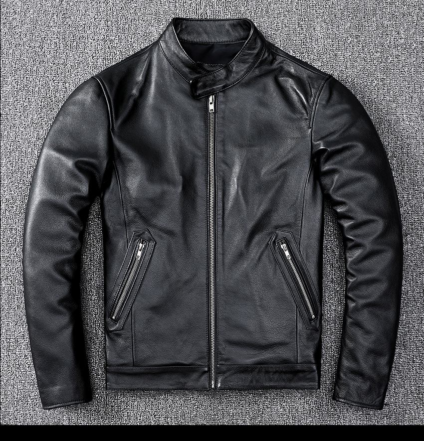 áo khoác da bò thật