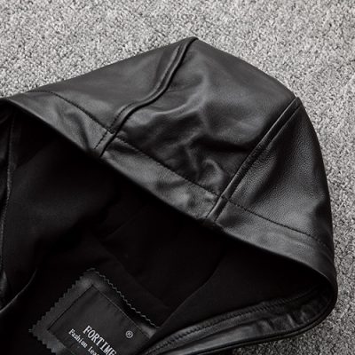 Áo khoác da cừu AKD033 đen