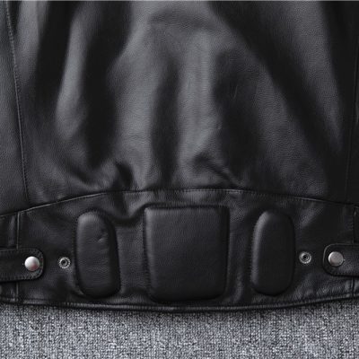 Áo da bò big size AKD016 đen