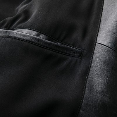 Áo khoác nam da cừu AKD026 đen