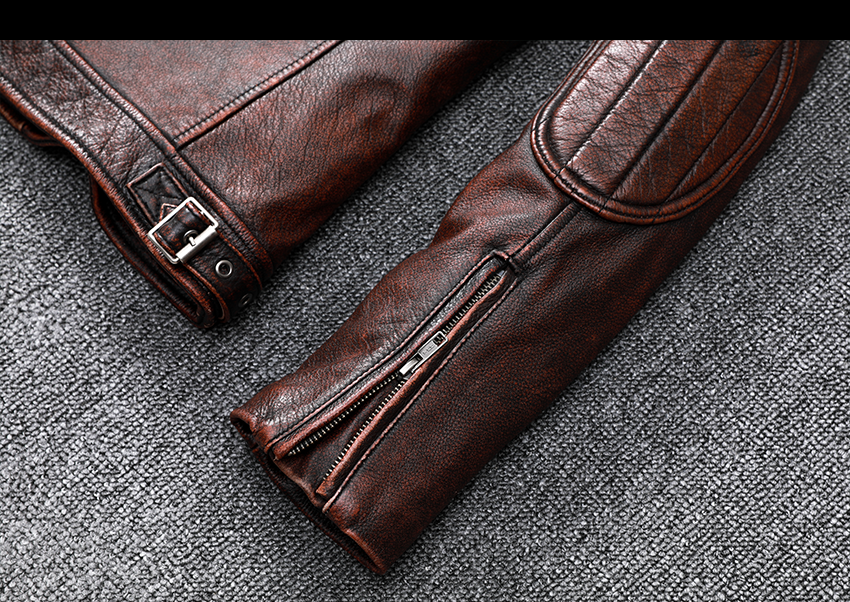 áo khoác da cổ đứng