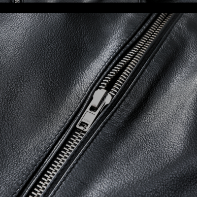 Áo khoác da bò thật AKD013 đen