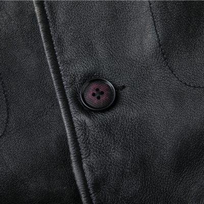 Áo gile da AKD029 đen