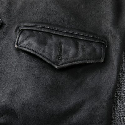 Áo gile da AKD029 đen