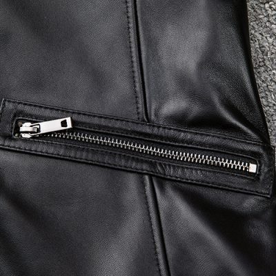 Áo khoác da cừu AKD033 đen